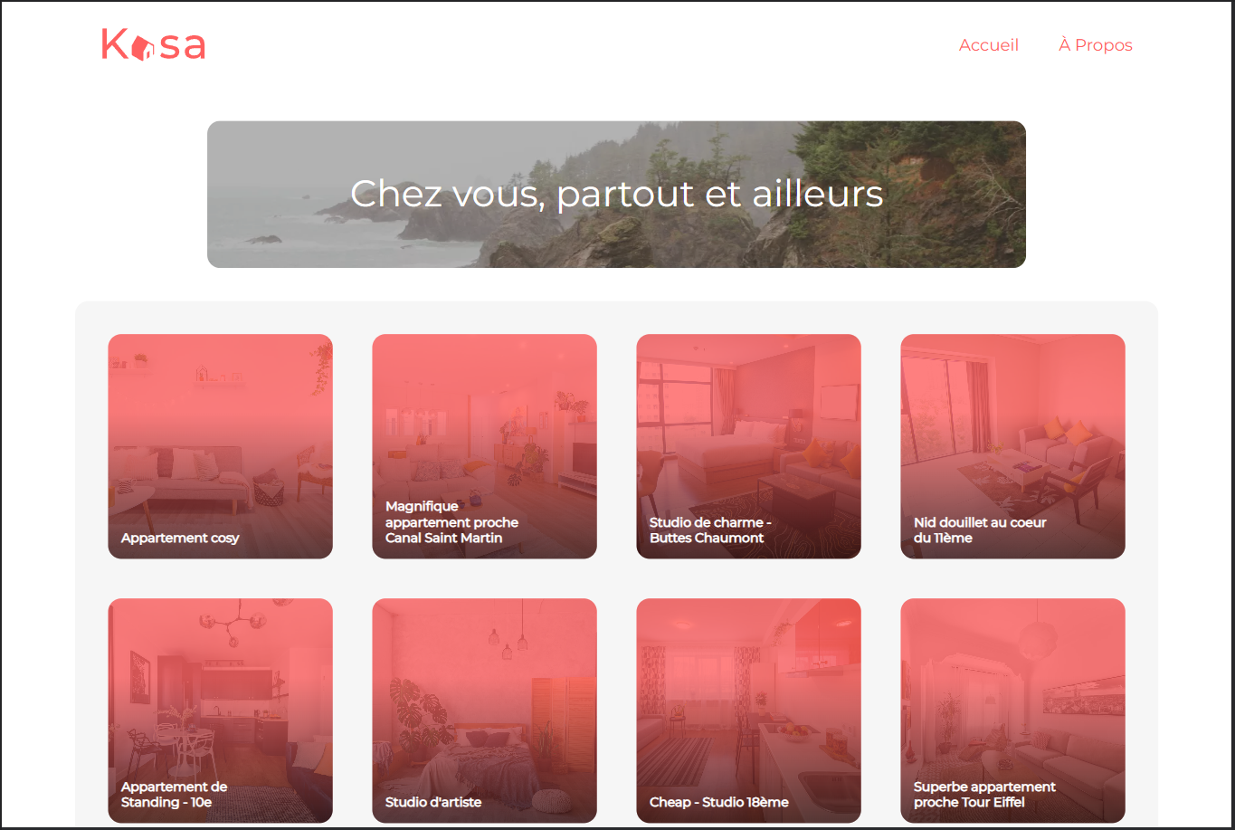 Accueil du site Kasa.fr